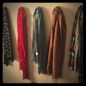 Bundle of 10 scarves.